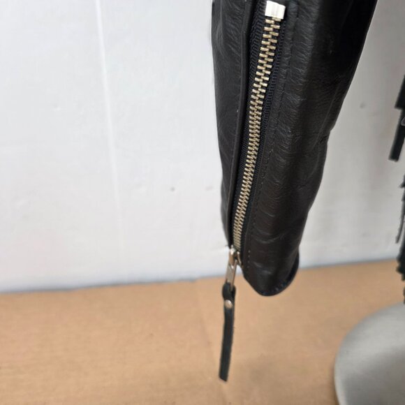 Vintage Harley Davidson Leather Biker Jacket Womens M Fringe Concho USA Made - Picture 10 of 15